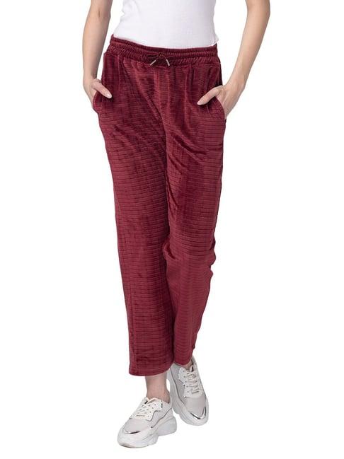 candyskin wine regular fit mid rise sweatpants