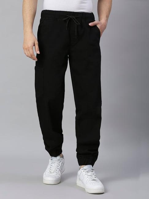 high star black jogger fit lightly washed jeans