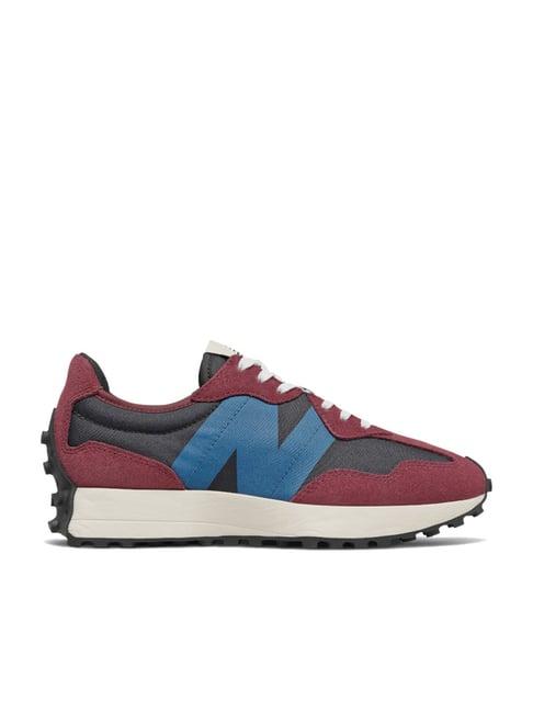 new balance women's 327 red sneakers