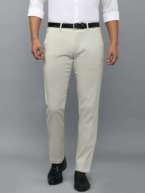 louis philippe sport beige slim fit chinos