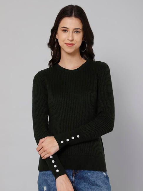 cantabil dark green wool sweater