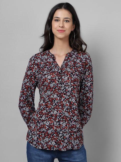 cantabil multicolor rayon floral print tunic