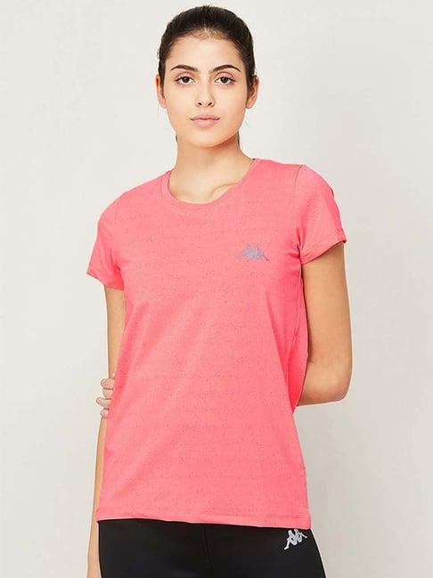 kappa pink regular fit t-shirt