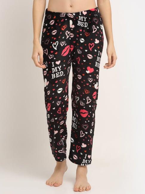 neudis black printed lounge pants