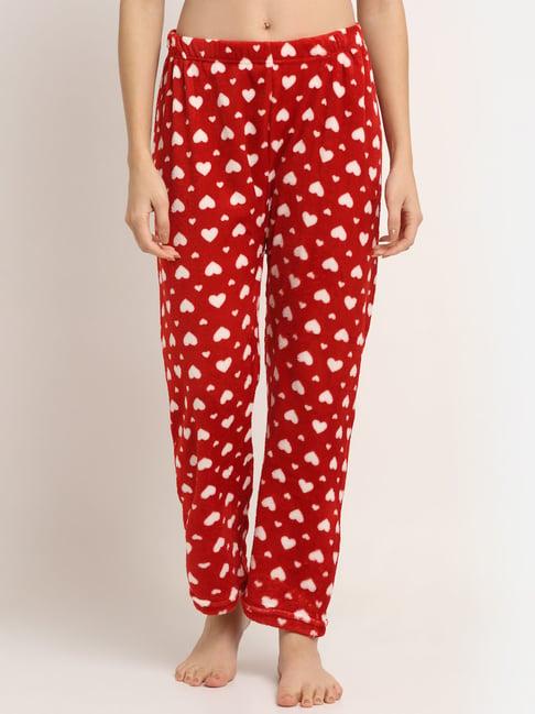 neudis red printed lounge pants