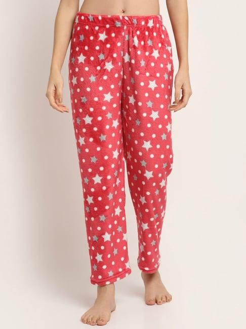 neudis dark pink printed lounge pants