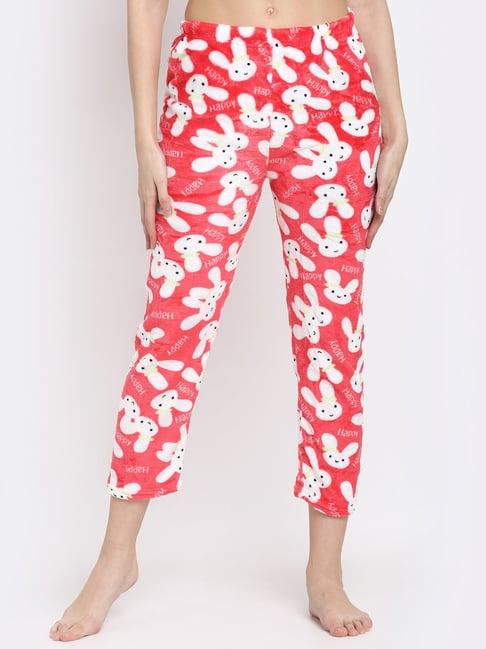 neudis red printed lounge pants