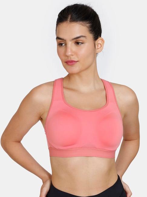 zelocity by zivame pink sports bra