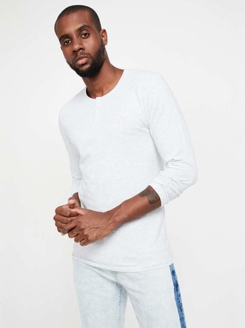 bossini light grey regular fit t-shirt