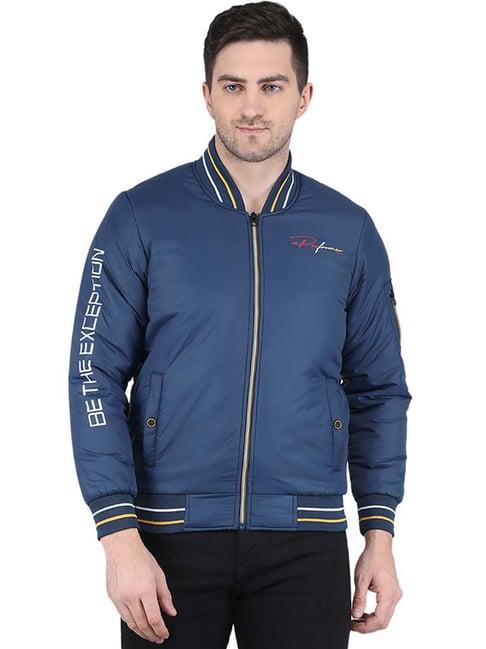 monte carlo blue regular fit jacket