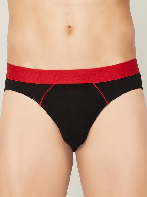 fame forever by lifestyle black cotton regular fit briefs