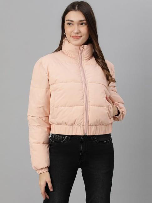 woods peach padded jacket