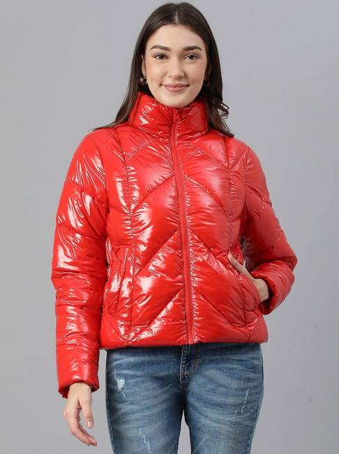 woods red padded jacket