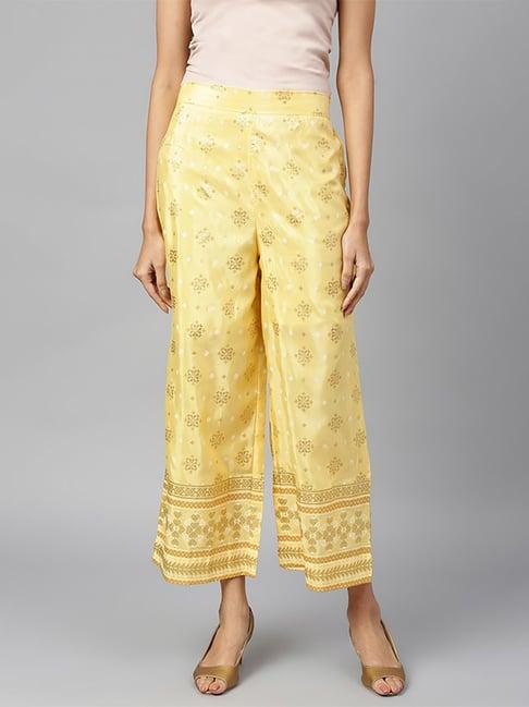 aurelia golden printed palazzos