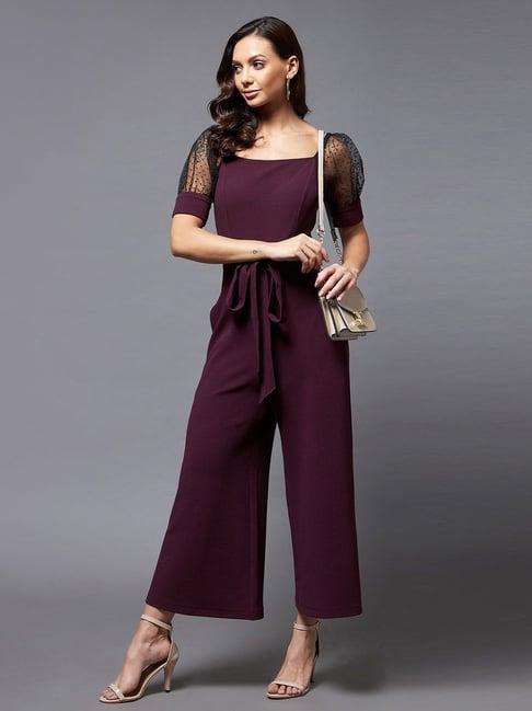 miss chase purple maxi jumpsuit