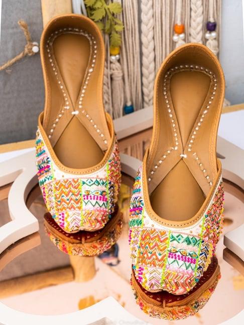 nr by nidhi rathi women's multicolor ethnic juttis