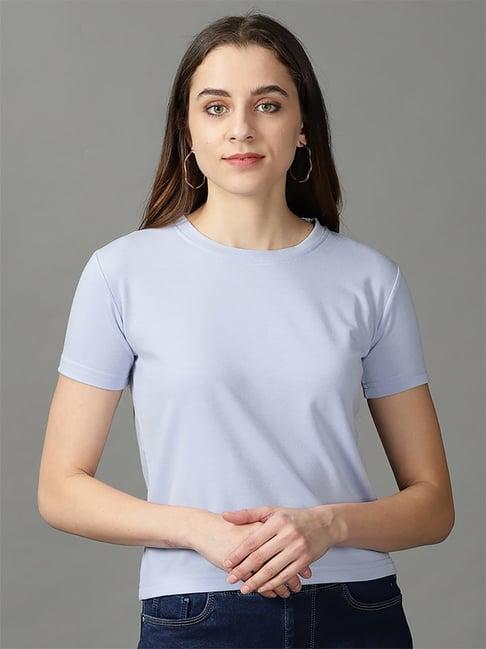 showoff lavender cotton t-shirt