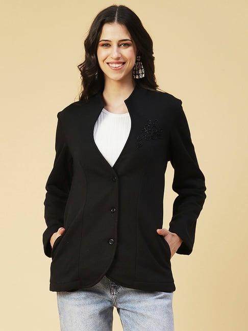 fashor black embellished jacket