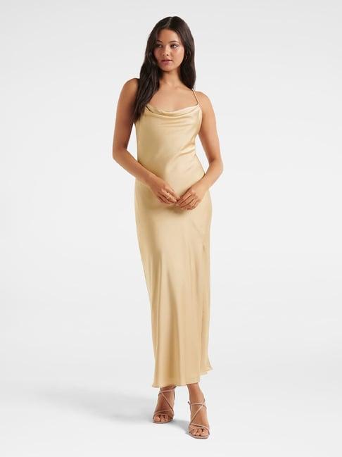 forever new gold maxi dress