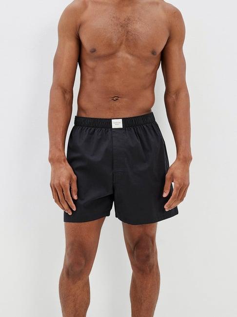 american eagle black cotton regular fit boxers