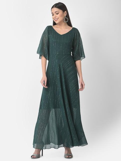 eavan green printed maxi dress