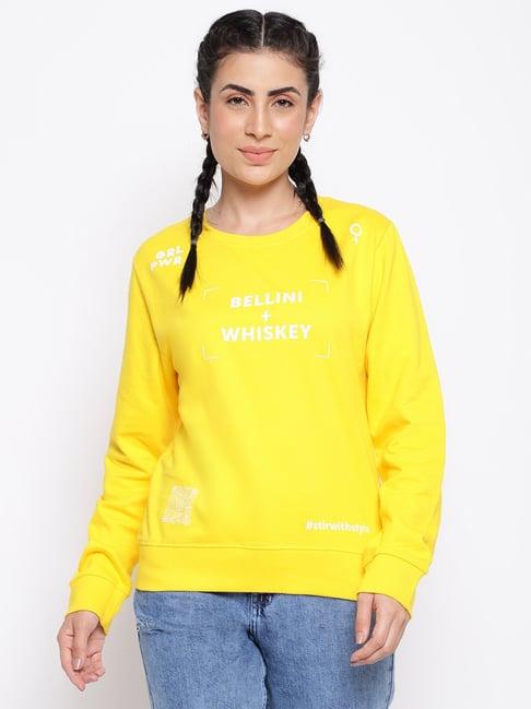 belliskey yellow printed pullover