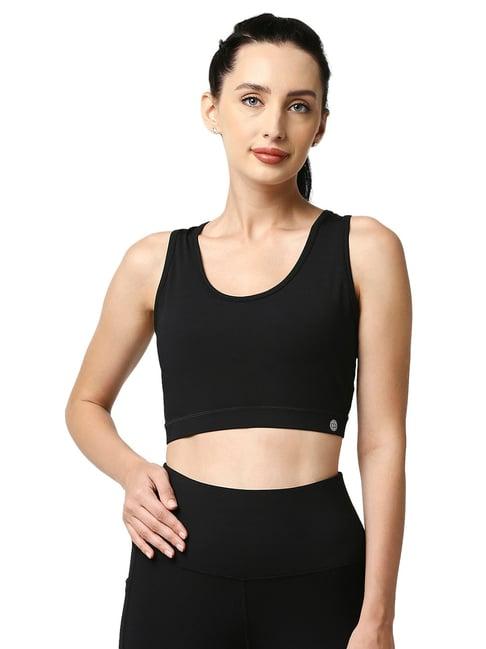 soie black sports bra