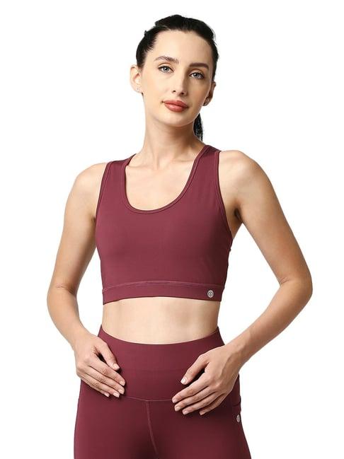 soie wine sports bra