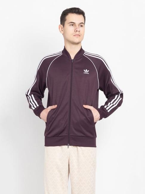 adidas originals wine slim fit sst p track top