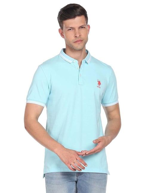 u.s. polo assn. aqua slim fit cotton polo t-shirt