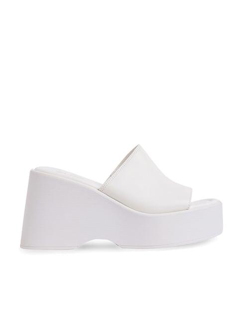 aldo women's white casual wedges