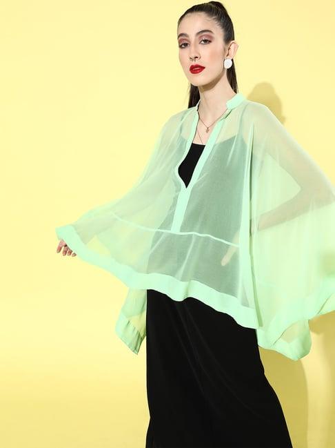 quiero green poncho