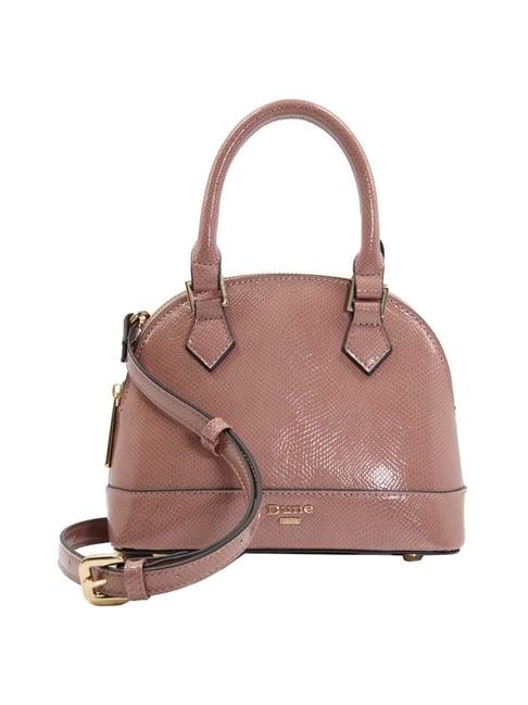 dune london pink textured medium handbag