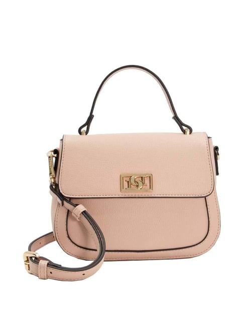 dune london beige solid small satchel handbag