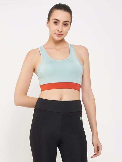 clovia mint green sports bra