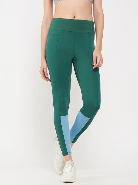 clovia green active tights