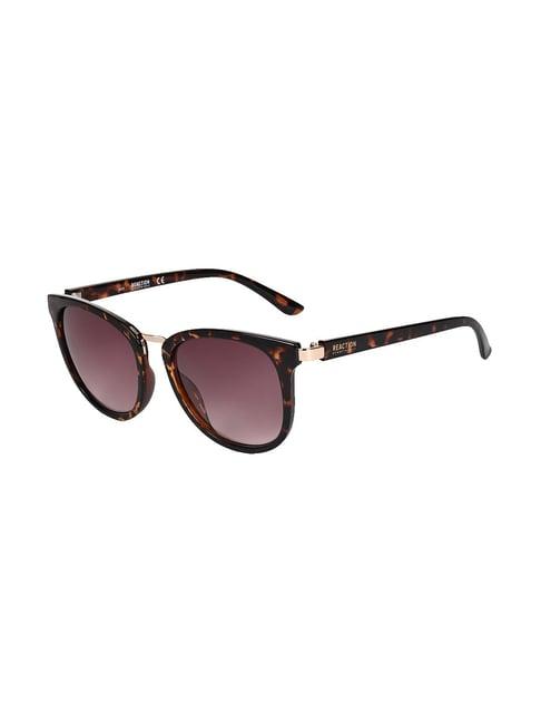 kenneth cole brown oval uv protection sunglasses for women