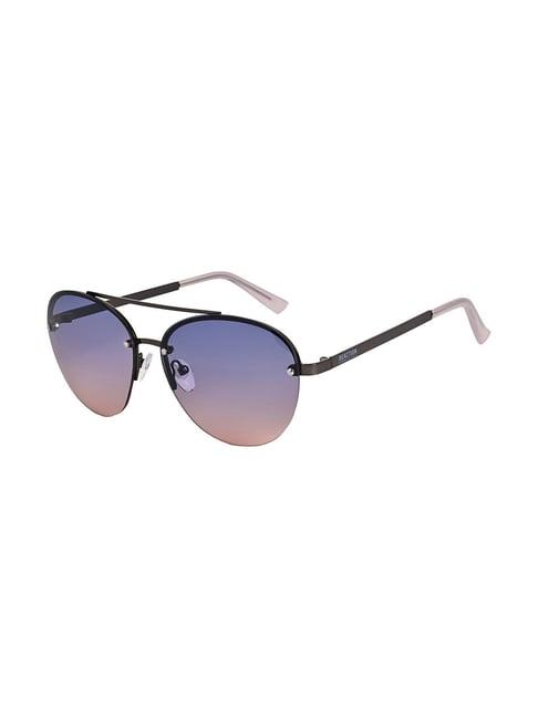 kenneth cole blue aviator uv protection sunglasses for women