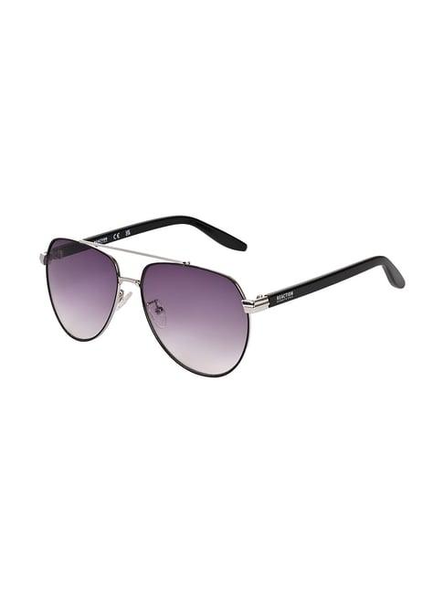 kenneth cole grey aviator uv protection sunglasses for women