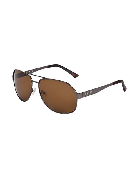 kenneth cole brown aviator uv protection sunglasses for men