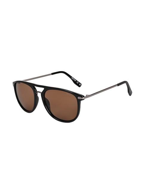 kenneth cole brown oval uv protection sunglasses for men