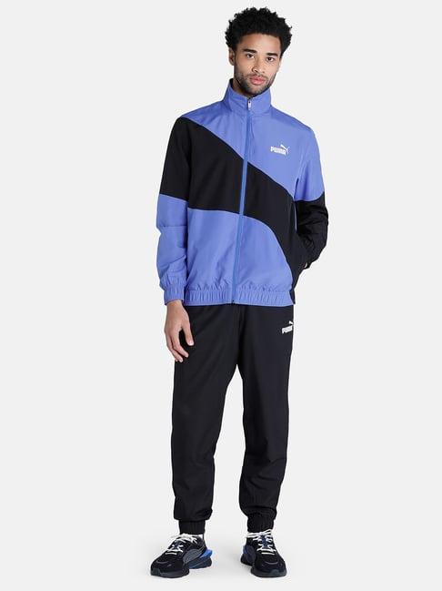 puma royal sapphire regular fit colour block tracksuits