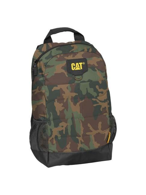 cat 20 ltrs multicolor camo backpack