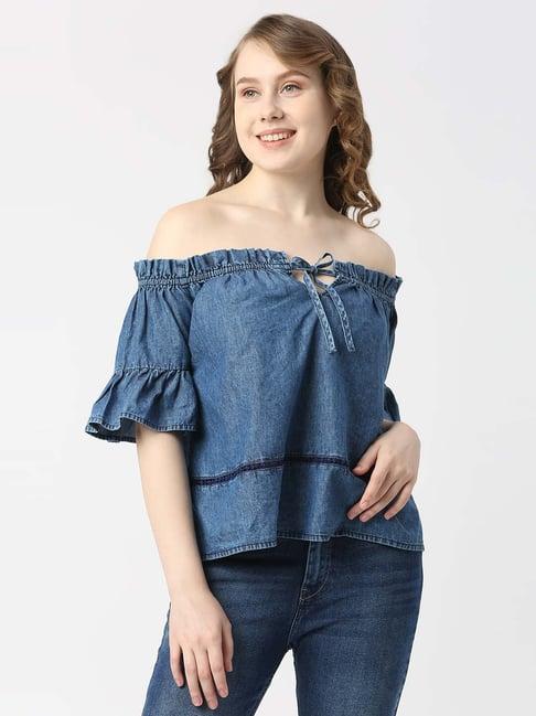 pepe jeans blue top