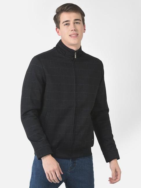 crimsoune club black regular fit check jacket