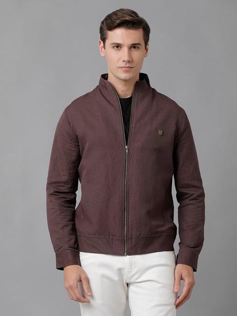 linen club wine regular fit jacket