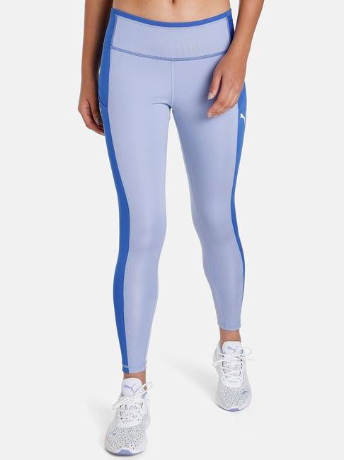 puma purple slim fit mid rise tights