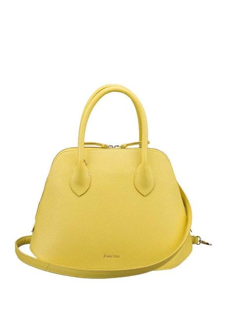 mai soli stella satchel bag - yellow