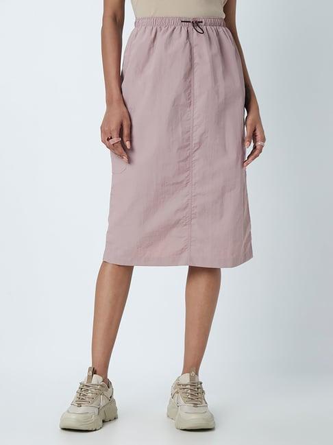 nuon by westside light mauve skirt