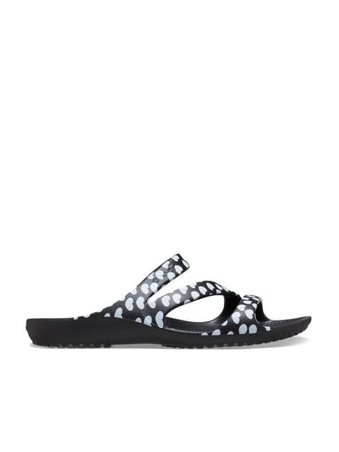 crocs women's kadee black casual wedges